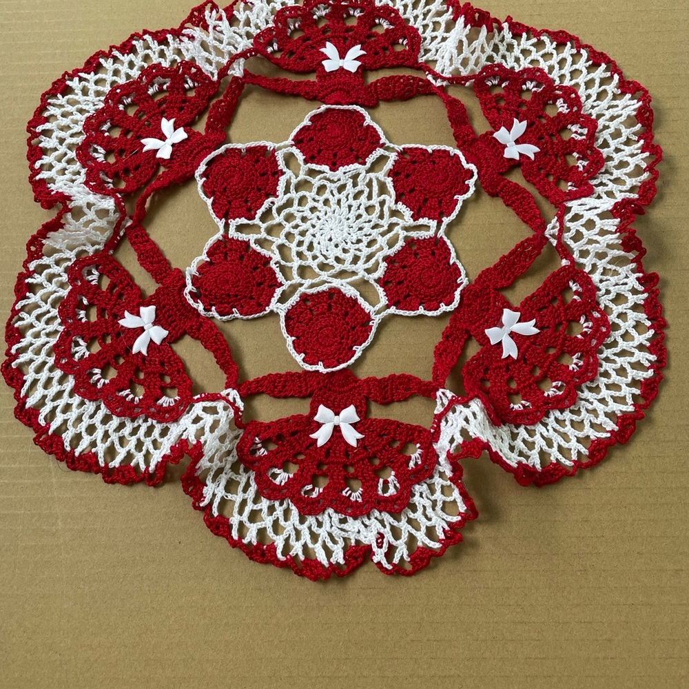 Ladies in a circle doily